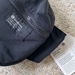 lululemon athletica clean lines belt bag In black